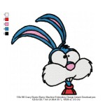 130x180 Crazy Buster Bunny Machine Embroidery Design Instant Download